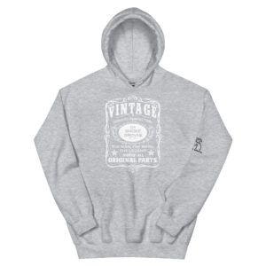 Vintage Dog Hoodie - White